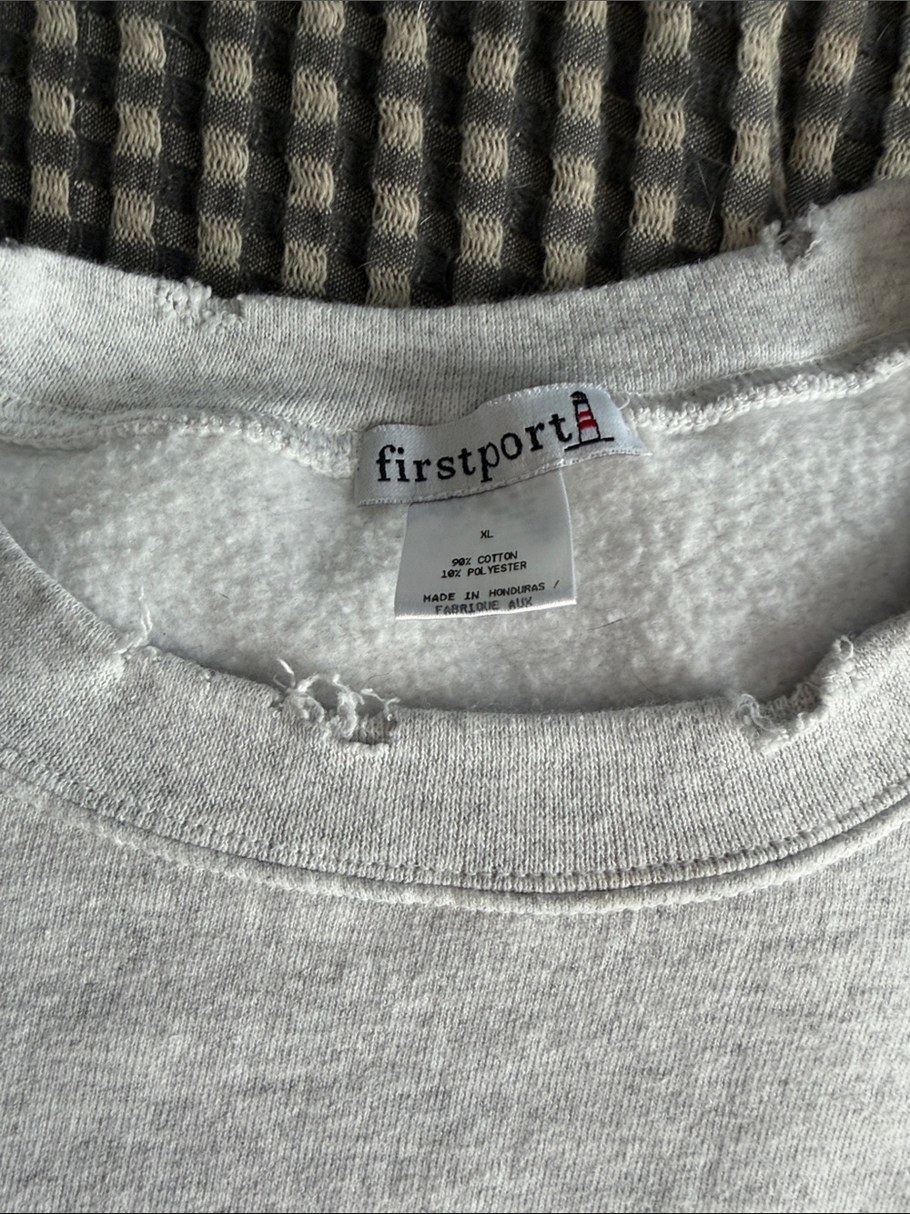Firstport Sweatshirt with Red "Roma" Script - Picture 2 of 3